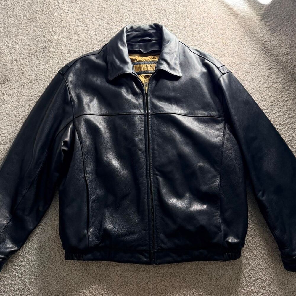 Marc New York Men's Black Leather Jacket